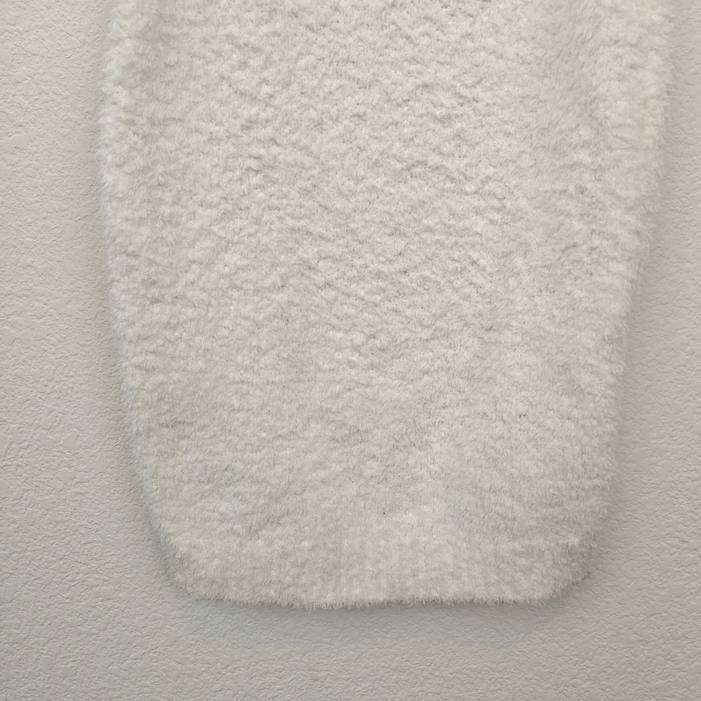 Meshki Fuzzy Teddi White Short  Sleeve Bodycon Mini Dress Size Small Women's - Picture 4 of 13